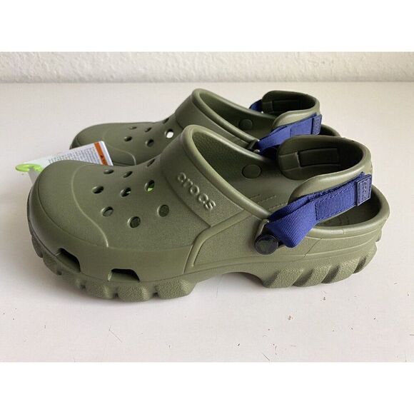 Crocs‎ Offroad Sport Clog Army Green Blue Unisex Men’s Sz 9 Women’s 11 NEW main image 6